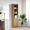 vidaXL Highboard Artisan-dub 37,5x35x180 cm Materiál na Náhľad obrázku produktu 1