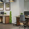 UISEBRT Set de 2 Buis Artificiels Spiralés 120cm en pot - Voir les images du produit 5