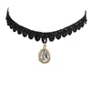 Gothic Samt Halsband Choker Strass Perlen Modell 5 Produktbild-Vorschau 2