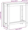 vidaXL Bartisch Schwarz Eichen-Optik 102 x 50 x 103,5 cm Produktbild-Vorschau 7