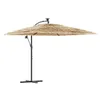 vidaXL Ombrellone con palo in acciaio marrone 269x269x235 Anteprima dell’immagine prodotto 1