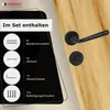 DOMINO Türgriff-Garnitur LOFT WC-Bad Schwarz Produktbild-Vorschau 5