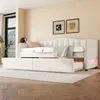 Flieks Polsterbett 90x200cm mit Ausziehbett, Schlafsofa Produktbild-Vorschau 1