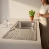 lavello da cucina in acciaio inox 72CM, destro, da incasso Anteprima dell’immagine prodotto 4