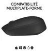Logitech M171, Oburęczny, Optyczny, RF Wireless, 1000 DPI, Podgląd zdjęcia produktu 24
