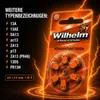 60 x WILHELM Hörgerätebatterien Typ 13 orange Produktbild-Vorschau 4
