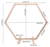 Holz Hochzeitsbogen Sechseckiger Hochzeitsständer Produktbild-Vorschau 7