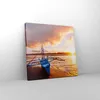Bild auf Leinwand - Leinwandbild - Ufer Boot Strand - Produktbild-Vorschau 4