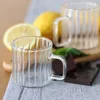 Tasses à rainures Wilmax 150 ml en verre thermo, lot de 6 Voir les images du produit 2