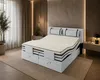 TRADA Boxspringbett PORTO 200x200 Grau – elektrisch Produktbild-Vorschau 2