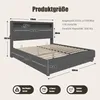 LVHOM Polsterbett 160x200cm mit LED&USB, Doppelbett mit Produktbild-Vorschau 7