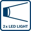 A graphic icon indicating the product has two LED lights. Náhled obrázku produktu