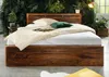 MASSIVMOEBEL24 Bett Sheesham 140x200 walnuss gewachst Produktbild-Vorschau 2