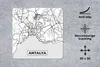 MuchoWow® Mauspad Mousepad Antalya - Stadtplan - Schwarz Produktbild-Vorschau 2