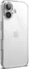 A clear protective case for an Apple iPhone is shown from a side angle, displaying the camera module and the Apple logo through the transparent material. Anteprima dell’immagine prodotto