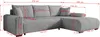 STOREZ24 L-Form Ecksofa NELLY inklusive Schlaffunktion, Produktbild-Vorschau 4