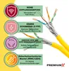 PremiumX 15m CAT 7A Netzwerkkabel Duplex LAN Kabel Ethernet Produktbild-Vorschau 2
