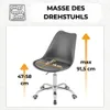 FORTENA Ergonomischer Bürostuhl Drehstuhl für Home Office, Produktbild-Vorschau 7
