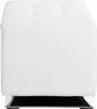 Pouf HAKU cromato, bianco - ecopelle, metallo, L/A/P: Anteprima dell’immagine prodotto 3