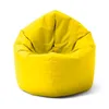 A yellow beanbag chair on a white background. Produktbild-Vorschau