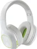 A studio shot of a pair of white Bluetooth headphones with green accents. Anteprima dell’immagine prodotto
