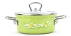 Naczynie emaliowane ¤16x8cm 1,4L DAISY z pokrywką Podgląd zdjęcia produktu 2