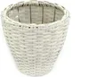 Rattan Blumentopf rund 1 Stück - L weiß Produktbild-Vorschau 3