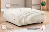 Mollis - Hocker aus Hellbeige Plüschcord schöner Produktbild-Vorschau 3