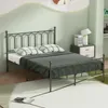 MODFU Letto in metallo con testiera, 140 × 200 cm, letto Anteprima dell’immagine prodotto 9