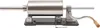 A stainless steel sausage stuffer machine with a crank handle, shown on a white background. Náhled obrázku produktu