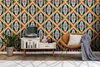 Profhome 395314-GU Tapeta retro Geometryczna niebieska Podgląd zdjęcia produktu 6