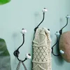 Retro Bronze Keramik Kleiderhaken, 5 Stück Pastoral Style Produktbild-Vorschau 4