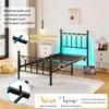 Flieks letto per ragazzi letto in metallo 90x200cm con Led, Anteprima dell’immagine prodotto 7