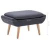 vidaXL Stolička tkanina 73 x 43 x 42 cm tmavě šedá Náhled obrázku produktu 5