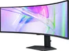 A curved computer monitor on a stand against a white background. Produktbild-Vorschau
