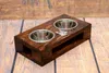 Bulldog francese I - Supporto in legno con ciotole per Anteprima dell’immagine prodotto 6