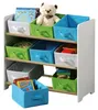 Kinderregal mit 9 Stoffboxen, weiß Produktbild-Vorschau 1
