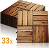 Wolketon 3m² Wood Tiles Acacia Mosaic Terrace Tile 30x30 cm Náhľad obrázku produktu 1