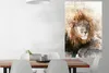 MuchoWow® Poster Löwe - Rauchen - Zeitung 80x120 cm - Produktbild-Vorschau 2