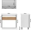 vidaXL Spülenunterschrank Lyon Schwarz 80x46x81,5 cm Produktbild-Vorschau 7