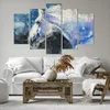 Bild auf Leinwand - Leinwandbild - 5 Teile - Pferd Aquarell Produktbild-Vorschau 6