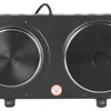Deski Doppel Kochplatte 2 x 1000 Watt schwarz Kochfeld Produktbild-Vorschau 3