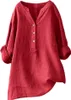 Elegante Damen-Leinenbluse - Sommer Langarm, Große Größen Produktbild-Vorschau 1