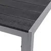 Aluminium Gartentisch Non-Wood Silber / Schwarz 150x90cm Produktbild-Vorschau 1
