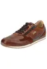A single brown leather sneaker is shown from a side-diagonal angle against a white background. Produktbild-Vorschau