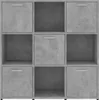 vidaXL Bibliothèque gris béton 90x30x90 cm Bois composite Voir les images du produit 6