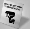 Warnung Videoüberwachung Kamera Schild Dibond/Alu 3 mm Produktbild-Vorschau 6