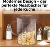 Messbecher Set Glas 500ml/1000ml hitzebeständig Messkanne Produktbild-Vorschau 5