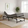 vidaXL Elektricky nastavitelná postel, černá, 107 x 200 cm, Náhled obrázku produktu 2
