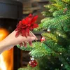 Weihnachtsstern, künstliche Blumen, Dekoration, 14 cm, Produktbild-Vorschau 3